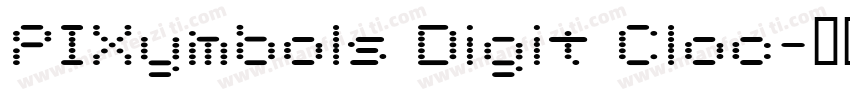PIXymbols Digit Cloc字体转换